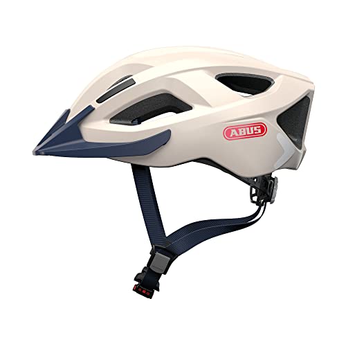 abus aduro 2.0 fahrradhelm mit licht, sportlicher helm für stadtverkehr unisex