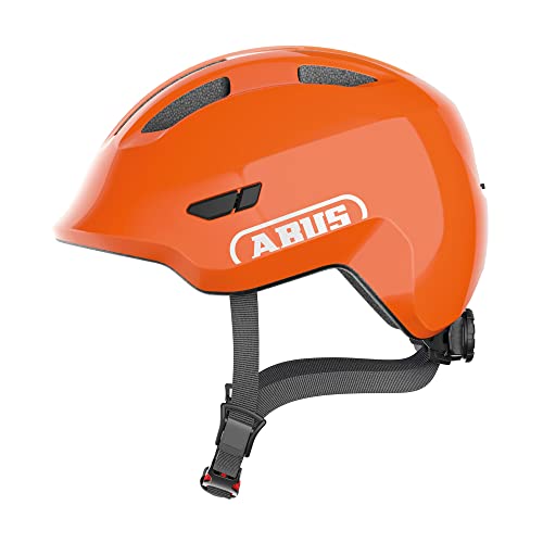 abus smiley 3.0 kinder fahrradhelm mit tiefem sitz, ponytail-funktion, design für mädchen und jungs
