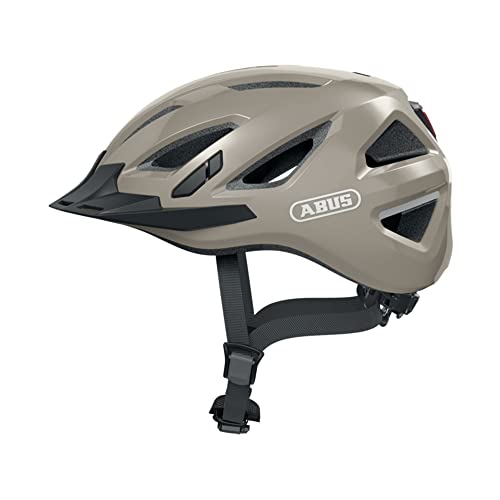 abuso urban-i 3.0 fahrradhelm unisex mit rücklicht, visier und magnetverschluss