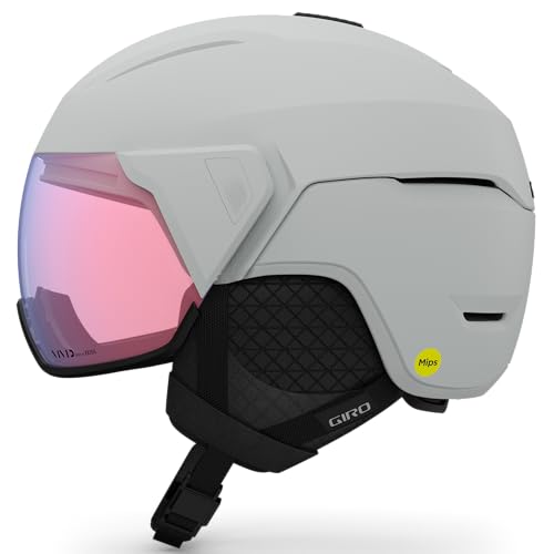 giro orbit spherical helm matte light grey vivid ember, größe L