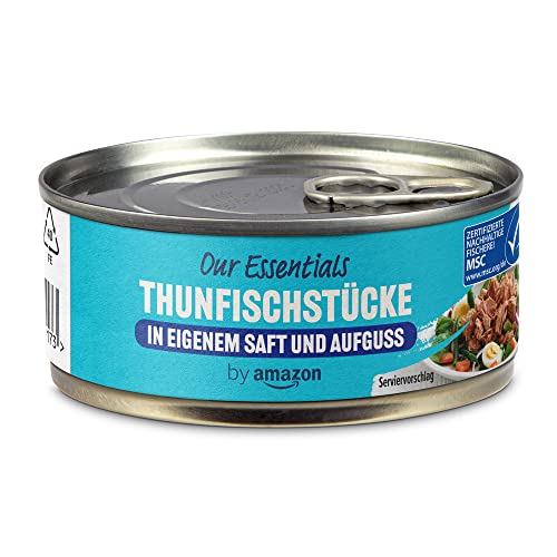 thunfischstücke in eigenem saft - by amazon, 145g (1er-pack)