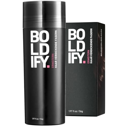 BOLDIFY streuhaar dunkelbraun für haarausfall, haarverdichtung, 56g, unisex