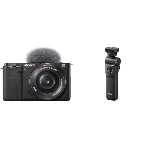 sony alpha zv-e10 aps-c kamerakit 16-50mm objektiv + gpvpt2bt + 100 cashback