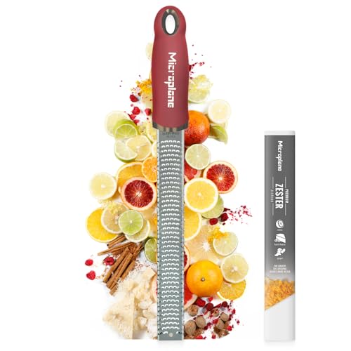 Microplane Zester Reibe Edelstahlklinge - Made in USA, verschiedene Farben