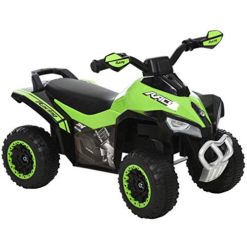 HOMCOM kinder rutschauto tretauto mit licht und musik für 18-36 monate grün 67,5 x 38 x 44 cm