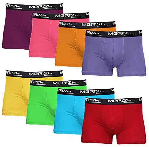 merish boxershorts herren 8er pack s-5xl unterwäsche männer mehrfarbig