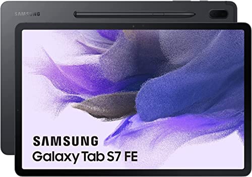 samsung galaxy tab s7 fe, 12,4 zoll, 64 gb, 4 gb ram, wifi, android, s pen, schwarz