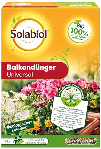 solabiol bio universaldünger balkonpflanzen, organischer dünger, 1 kg