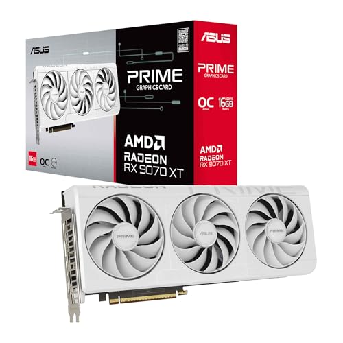 ASUS Prime Radeon RX 9070 XT White OC Grafikkarte 2,5% Payback Cashback