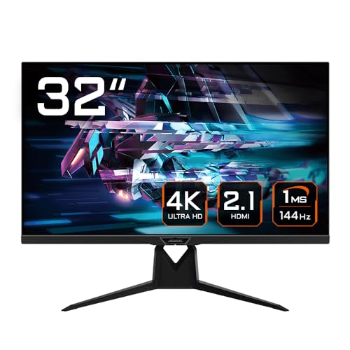 aorus fi32u 31,5 zoll 4k gaming monitor, hdmi 2.1, displayport 1.4