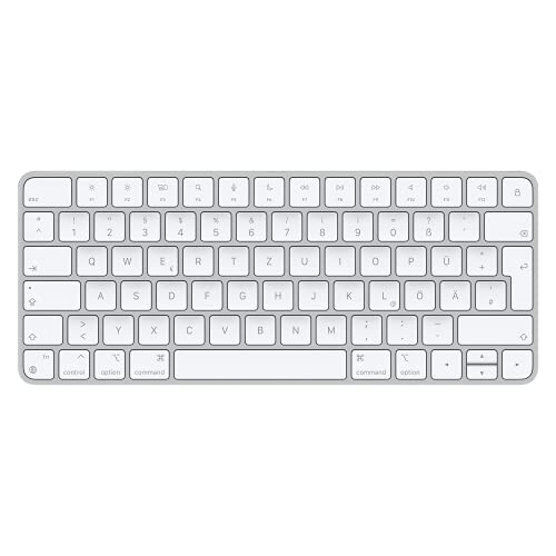 apple magic keyboard bluetooth wiederaufladbar für mac ipad iphone deutsch silber