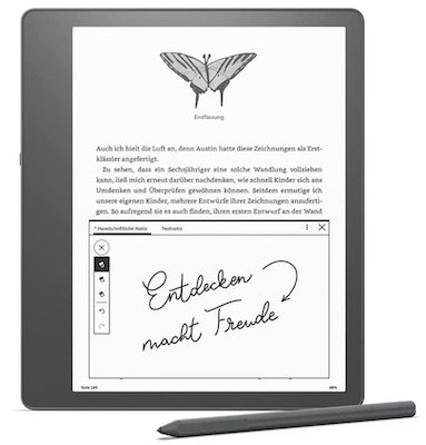 kindle scribe 10,2 zoll mit paperwhite-display und schreibfunktion für 239,99 euro