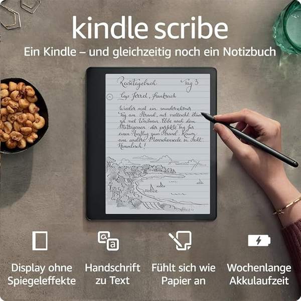 kindle scribe 2022 - 32 gb digitales notizbuch mit paperwhite-bildschirm 10,2 zoll