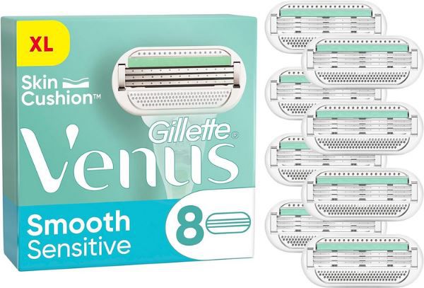 gillette venus smooth sensitive rasierklingen 8er pack für 15,49 statt 22