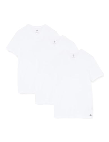 adidas herren kurzarm unterhemd v-ausschnitt t-shirt 3er pack weiß gr. s-3xl