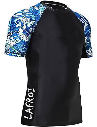 LAFROI rashguard herren kurzarm, lsf 50+, kompressionsshirt, basisschicht