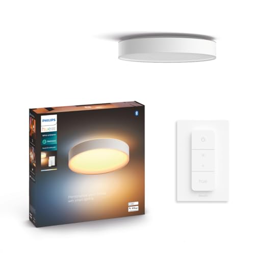 philips hue deckenleuchte m weiß ambiance ip44 mit dimmschalter