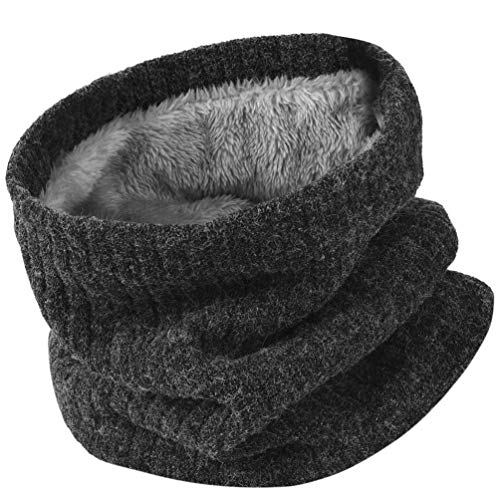 herren winterschal loop mit gesichtsmaske, fleece, winddicht, unisex, nackenwärmer