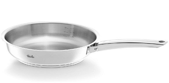 fissler steelux pro edelstahl pfanne 24 cm induktion 73,99 statt 88