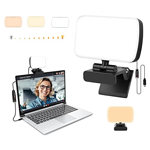 elice video conference lighting kit, clip-on laptop light, 10 stufen, 3 farben