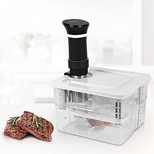 sous vide container 12 l 7-in-1 set mit deckel und rack für garer stick professionell