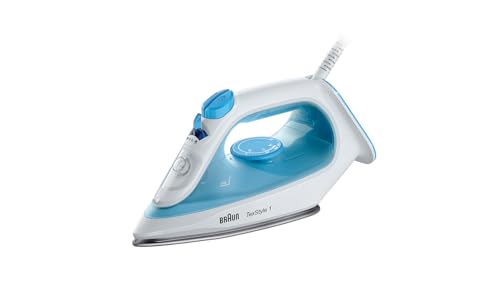 braun texstyle 1 dampfbügeleisen si 1050bl, superceramic, vertikaldampf, 2000 watt, blau