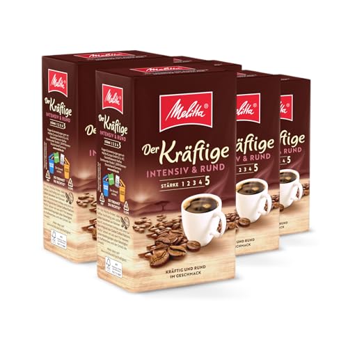 melitta filterkaffee 6 x 500 g, gemahlen für filtermaschinen, stark geröstet, hergestellt in deutschland