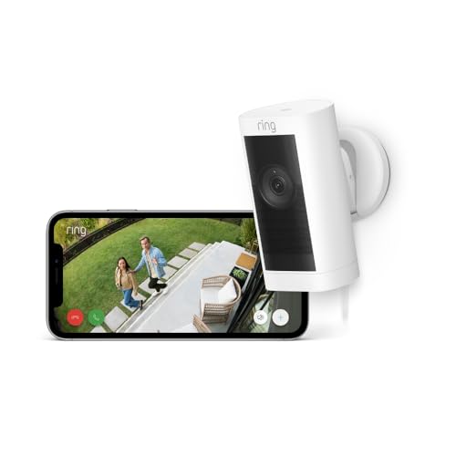 ring stick up cam pro solar, 1080p hd video, 3d bewegungserkennung, bird's eye view