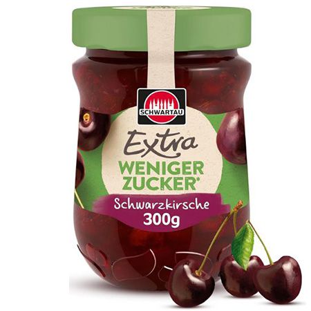 schwartau extra weniger zucker schwarzkirsche 300g 1,99 statt 3