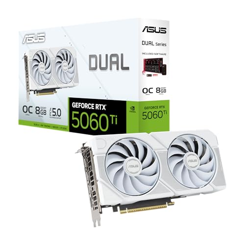 ASUS GeForce RTX 5060 Ti 8GB GDDR7 OC Edition Dual White