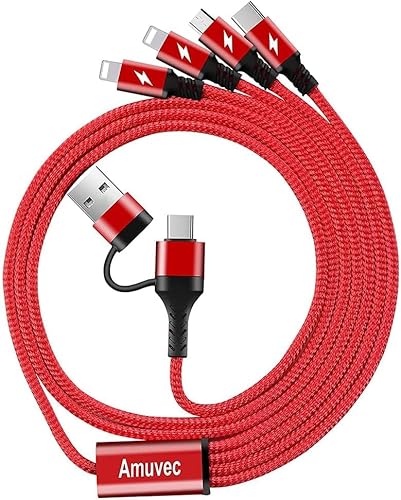 multi usb kabel 4 in 1 3a nylon für samsung huawei xiaomi sony ps4 1,2m