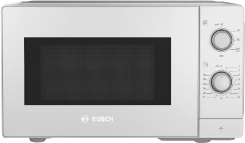 bosch mikrowelle ffl020mw0, 800 w, 26 x 44 cm, türanschlag links, drehteller 27 cm