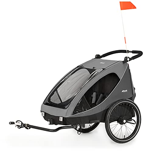 Produktbild: Hauck 2in1 Fahrradanhänger & Buggy Dryjk Duo für 2 Kinder