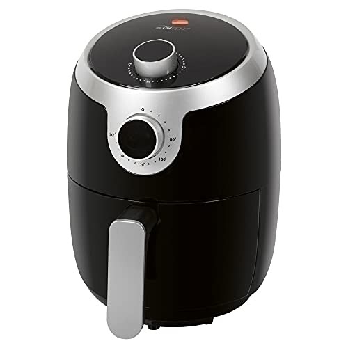 Clatronic Heißluftfritteuse 2,5L | Airfryer 80-200C | Abschaltautomatik, Überhitzungsschutz
