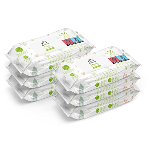 sensitive baby-feuchttücher unparfümiert 336 tücher by amazon 6 pack 56 stück