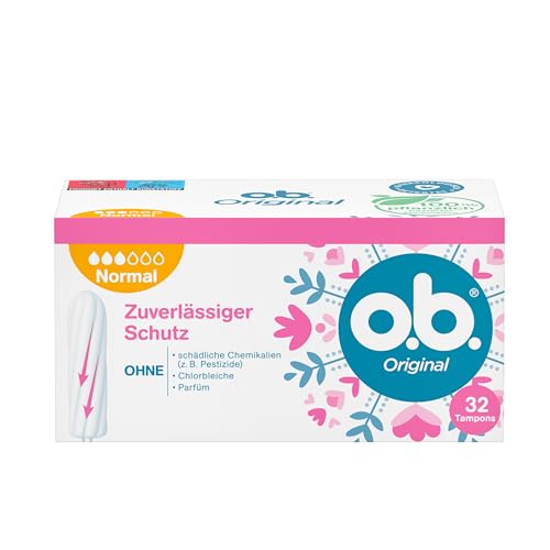 o.b. Original Tampons normal 7x32 Stück für mittlere bis starke Tage