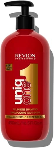 revlon professional uniqone shampoo 490 ml, pflegendes haarshampoo für glanz und seidigkeit