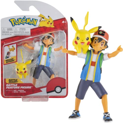 Pokmon Battle Feature Figure Ash & Pikachu 11,5 cm und 5 cm beweglich
