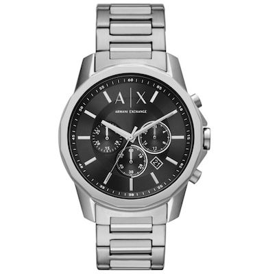 armani exchange banks chronograph 44mm herrenuhr 119,50 statt 144