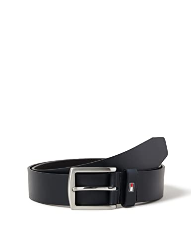 tommy hilfiger herren ledergürtel new denton 3.5 cm schwarz braun