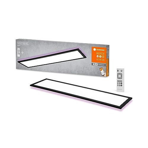 ledvance led deckenleuchte schwarz 30w 1700lm dimmbar fernbedienung rgb 100x25 cm