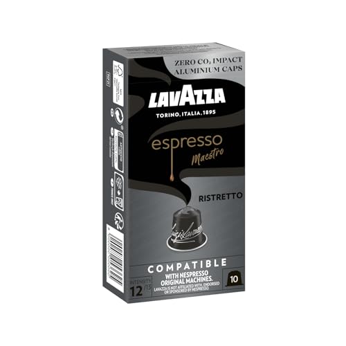 Produktbild: lavazza espresso ristretto kapseln, dunkelgeröstet, 10 nespresso kompatibel