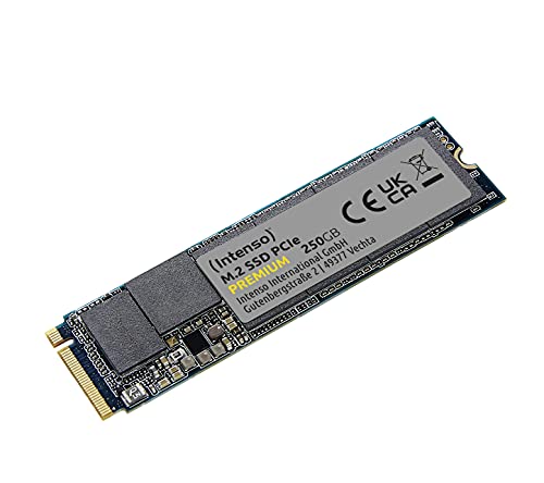 Intenso 250GB M.2 SSD PCIe NVMe 1.3, 2100 MB/s, Gen.3x4 Solid State Drive