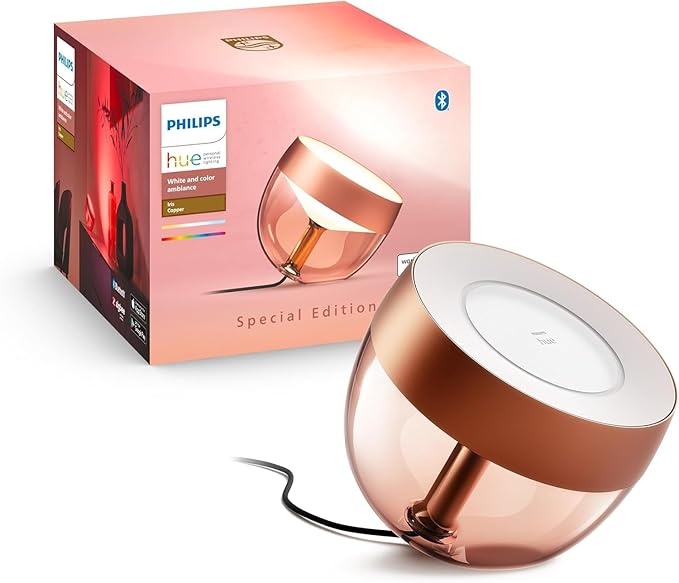 Philips Hue Iris Tischleuchte Special Edition Kupfer, dimmbar, 16 Mio. Farben