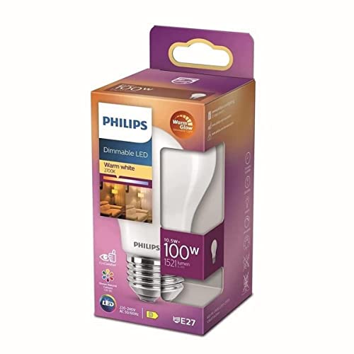 philips led filament lampe e27 warm glow dimmbar 100 w matte energiesparend weiß