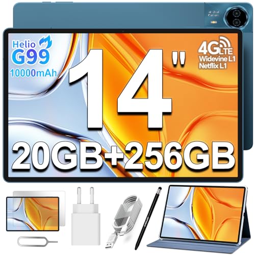TECLAST T70 Tablet 14 Zoll, Helio G99, 20GB RAM, 256GB ROM, Dual SIM 4G LTE
