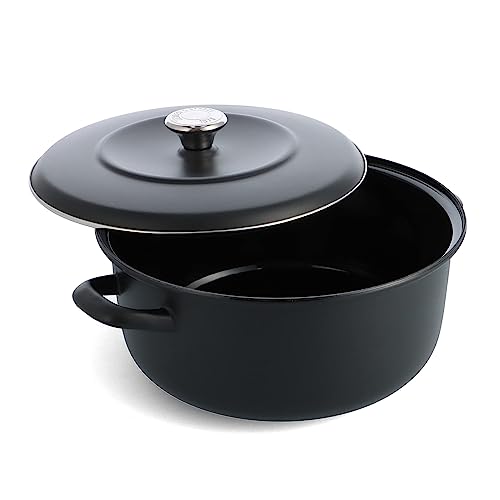 Merten & Storck Dutch Oven 26 cm, schmiedeeisen, induktionsgeeignet, schwarz