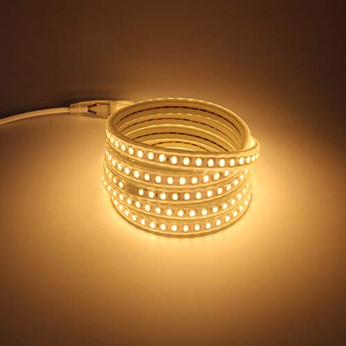 pcning 5730 led strip ip67 wasserdicht 120 led/m flexibel warmweiß tagesweiß kaltweiß eu stecker 220v 230v