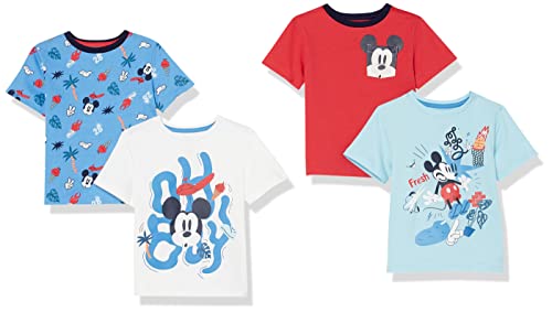 Produktbild: Disney Marvel Star Wars Jungen T-Shirts 4er-Pack Mickey Aufdruck 3 Jahre