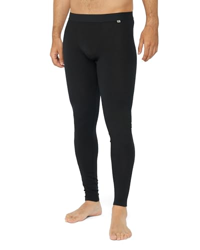 merino lange unterhose herren, danish endurance thermounterwäsche, schwarz, m